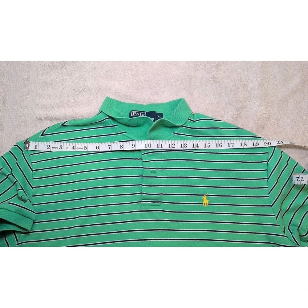 Polo Ralph Lauren Men's Golf Polo Classic Logo Green Cotton Size XL